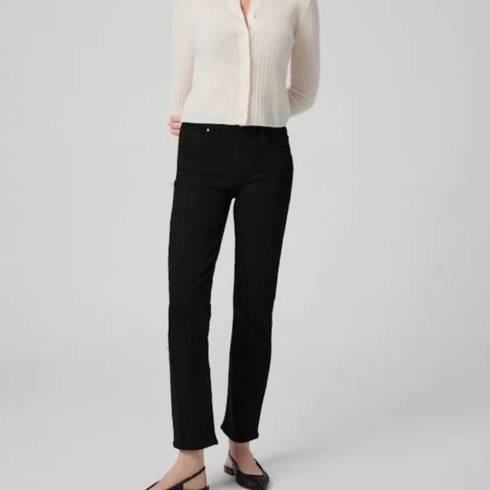 PAIGE Midnight Black Jeans